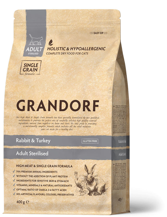 GRANDORF Rabbit & Brown Rice STERILISED