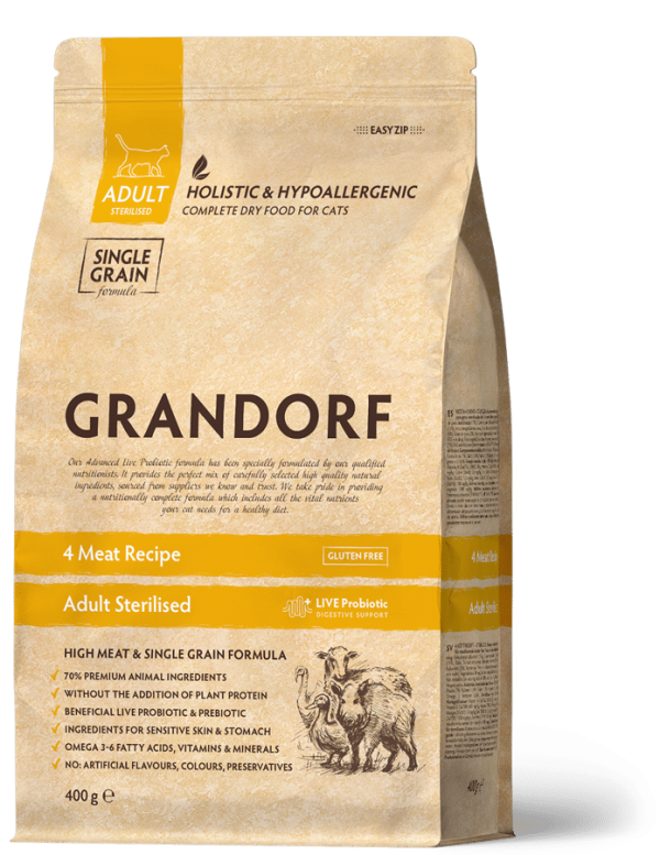 GRANDORF 4 Meat & Brown Rice STERILIZED