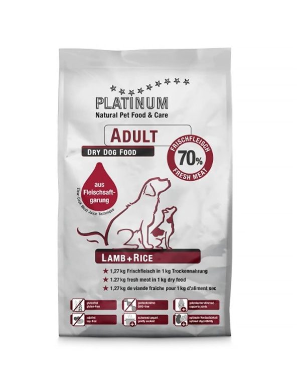 Platinum adult ar jēra gaļu un rīsiem
