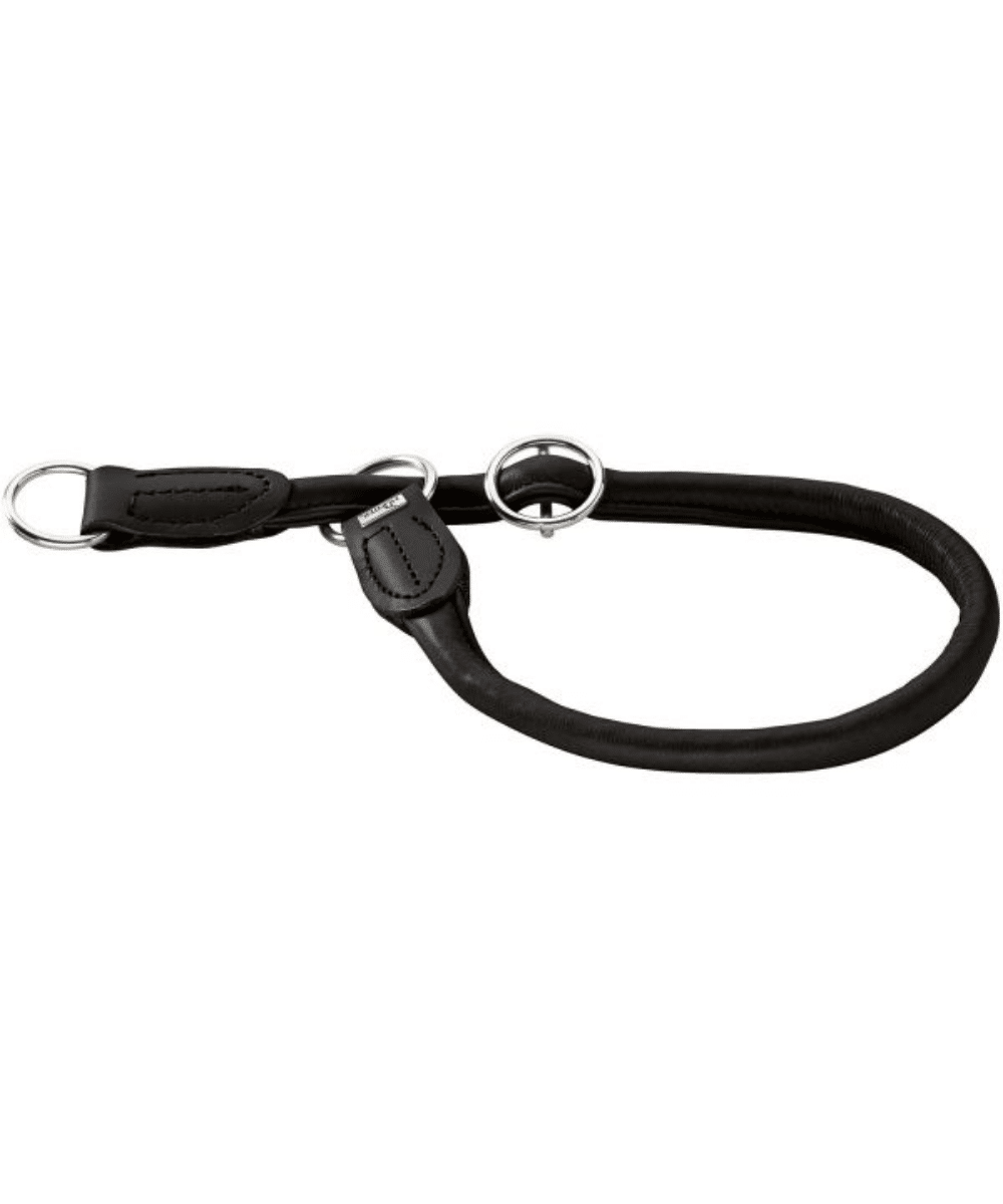 Regulējamā kakla siksna Round&Soft 45/10 Aļņāda melnā krāsā